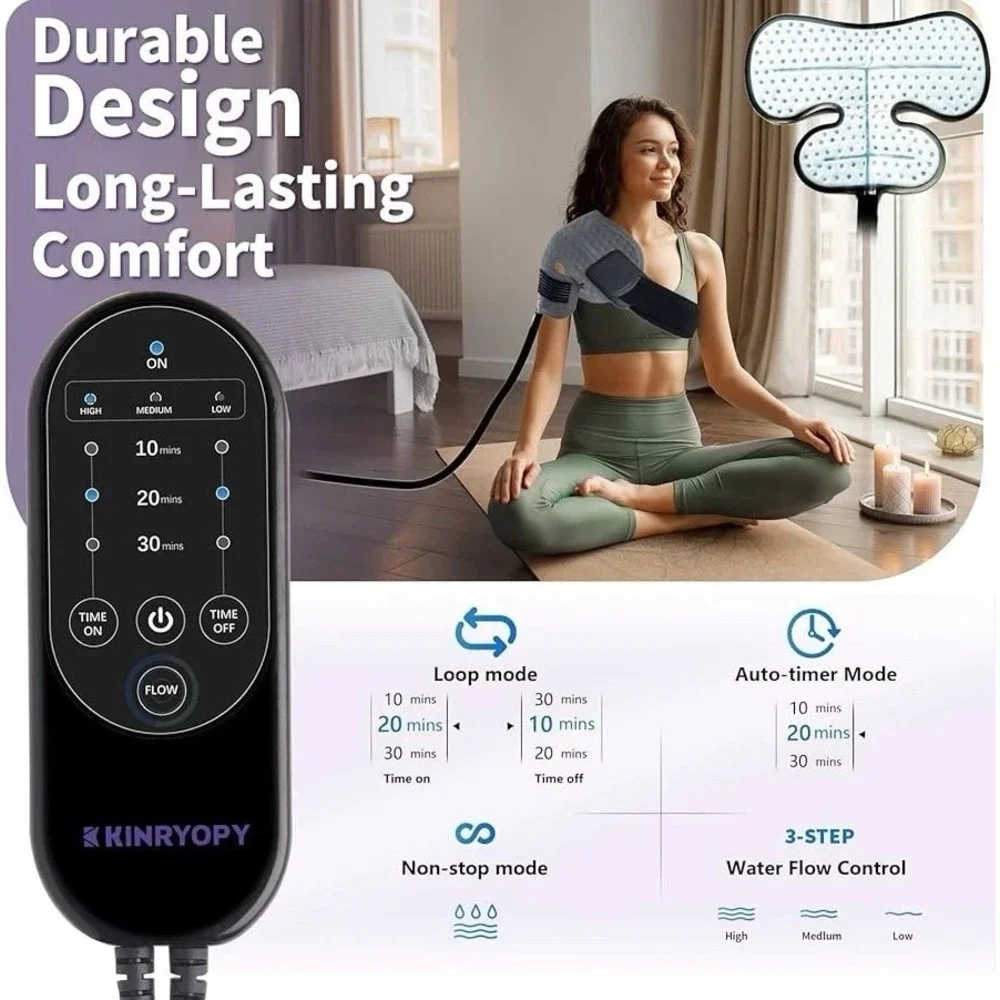 Kinryopy Cold Therapy Machine for Shoulder Programmable Timer Portab Ice Machine